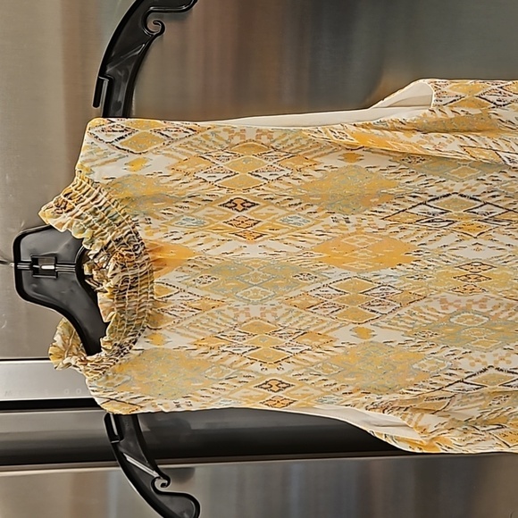 💕VERONICA M💕 Mock Neck Sleeveless Blouse ~ Multi-Color Print Medium M NWOT - Picture 3 of 7